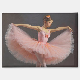 Bailarina desplegando su tutu  magnet