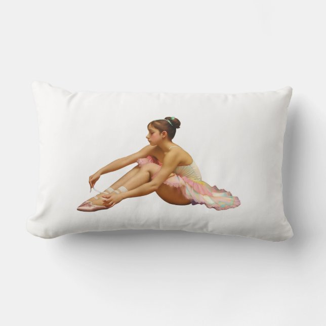 Bailarinas arreglando sus zapatillas lendenkissen (Vorderseite)