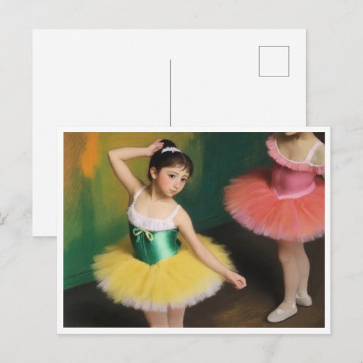 Bailarinas con colores vivos postkarte (Vorne/Hinten)