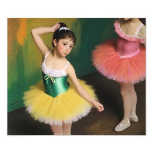 Bailarinas con preciosos colores vivos fotodruck (Vorne)