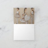 Bailarinas con trajes románticos dankeskarte (Innenseite)