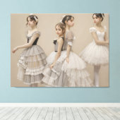 Bailarinas con trajes románticos leinwanddruck (Insitu (Holzboden))