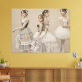 Bailarinas con trajes románticos leinwanddruck (Insitu (Wohnzimmer))