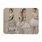 Bailarinas con trajes románticos magnet (Horizontal)