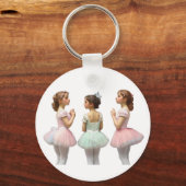 Bailarinas con tutús de colores suaves schlüsselanhänger (Vorderseite)