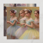 Bailarinas en el estilo de Degas Tarjeta (Vorne/Hinten)