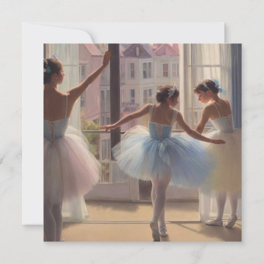 Bailarinas en el estilo de Degas Tarjeta (Rückseite)