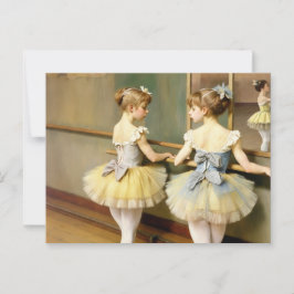 Bailarinas en sala de ensayo inspiradas por Degas Postkarte