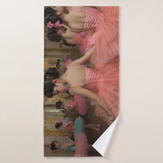 Bailarinas en una gran sala de estilo rocóco badhandtuch set (Badehandtuch)