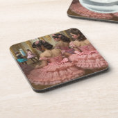 Bailarinas en una gran sala de estilo rocóco getränkeuntersetzer (Linke Seite)