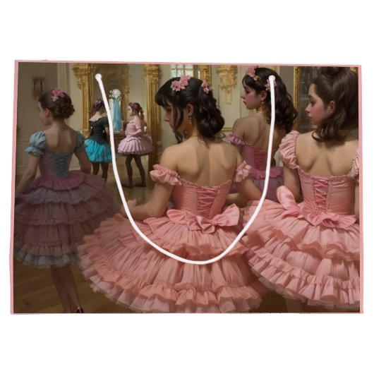 Bailarinas en una gran sala de estilo rocóco große geschenktüte (Rückseite)