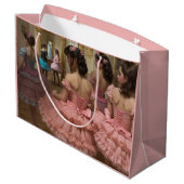 Bailarinas en una gran sala de estilo rocóco große geschenktüte (Rückseite Schrägansicht)