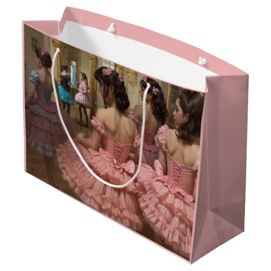 Bailarinas en una gran sala de estilo rocóco große geschenktüte (Rückseite Schrägansicht)