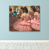 Bailarinas en una gran sala de estilo rocóco leinwanddruck (Insitu (Holzboden))