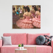 Bailarinas en una gran sala de estilo rocóco leinwanddruck (Insitu (Wohnzimmer))