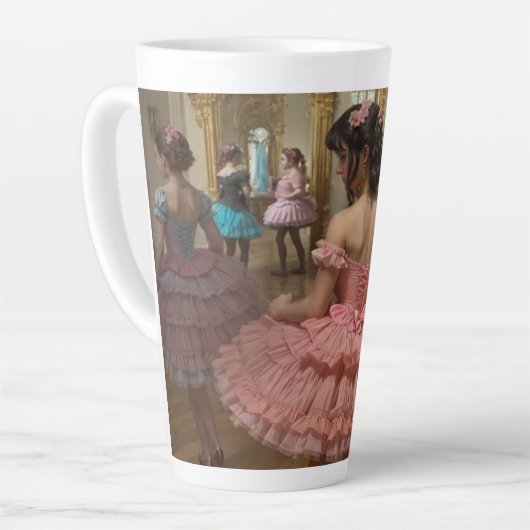 Bailarinas en una gran sala de estilo rocóco milchtasse (Linke Ecke)