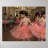 Bailarinas en una gran sala de estilo rocóco poster (Vorne)
