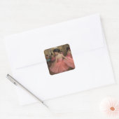 Bailarinas en una gran sala de estilo rocóco quadratischer aufkleber (Umschlag)