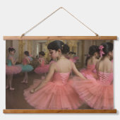 Bailarinas en una gran sala de estilo rocóco wandteppich mit holzrahmen (Vorderseite)