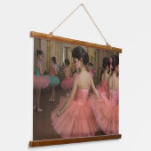 Bailarinas en una gran sala de estilo rocóco wandteppich mit holzrahmen (Gewinkelt)