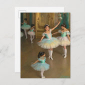 Bailarinas esperando para actuar ankündigungspostkarte (Vorne/Hinten)