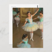 Bailarinas esperando para actuar postkarte (Vorne/Hinten)