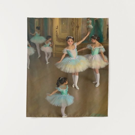Bailarinas esperando para actuar wandteppich (Vorderseite)