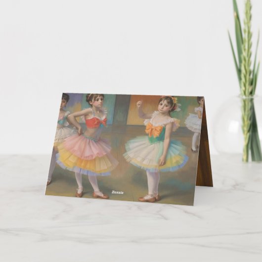 Bailarinas inspiradas por Degas Dankeskarte (Rückseite)