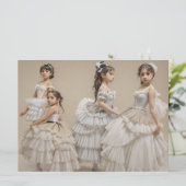 Bailarinas románticas karte (Stehend Vorderseite)