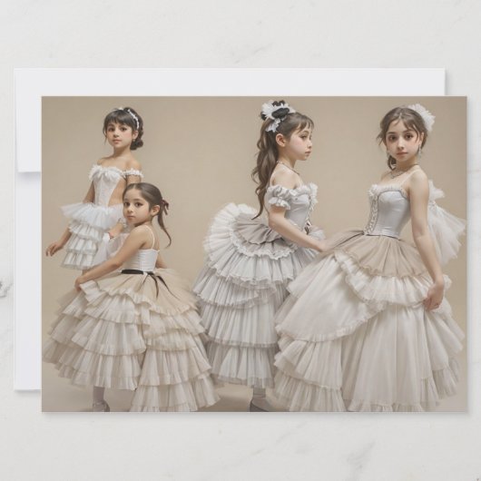 Bailarinas románticas karte (Vorderseite)