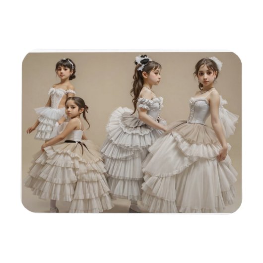 Bailarinas románticas magnet (Horizontal)