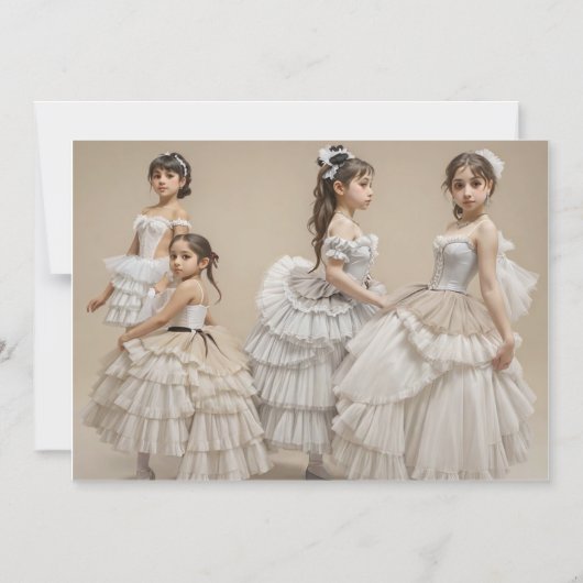 Bailarinas románticas magneteinladung (Vorderseite)