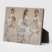 Bailarinas románticas Placa con atril Fotoplatte (Seite)