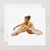 Bailarinas sentadas Tarjeta plana (Vorne/Hinten)