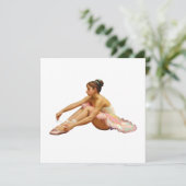 Bailarinas sentadas Tarjeta plana (Stehend Vorderseite)