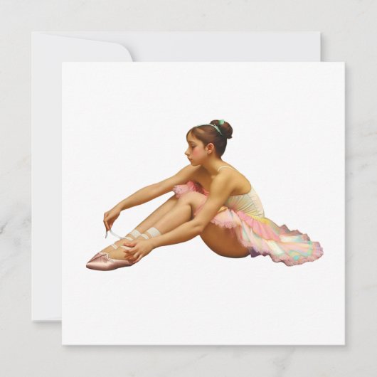 Bailarinas sentadas Tarjeta plana (Vorderseite)