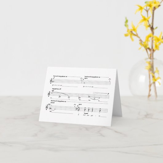 Bailero Blank Notecard Karte (Gelbe Blume)