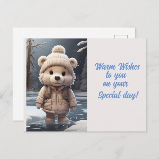 Bailey Bear Postkarte (Vorne/Hinten)