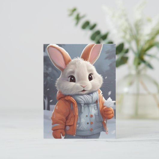 Bailey Bunny Postkarte (Stehend Vorderseite)