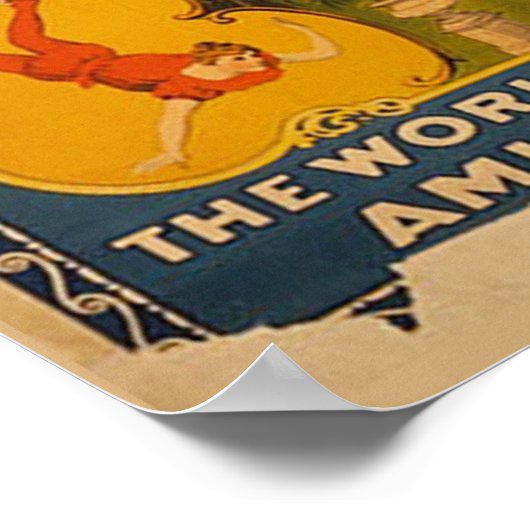 Bailey Circus - Circa 1900 Poster (Ecke)