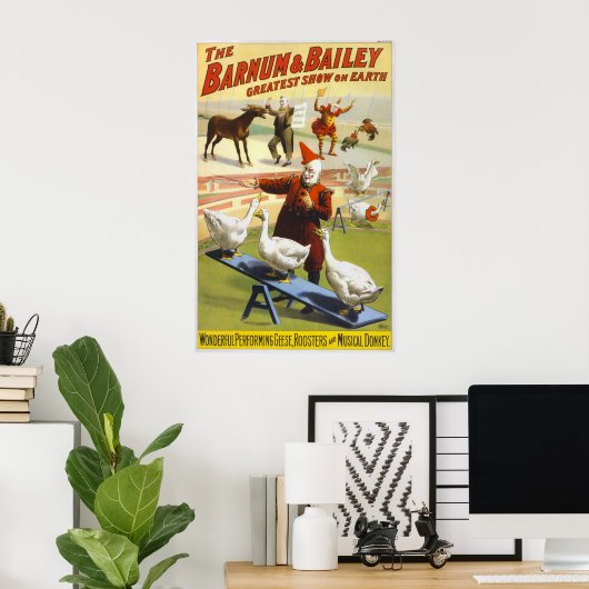 Bailey Circus - Circa 1900 Poster (Heimbüro)