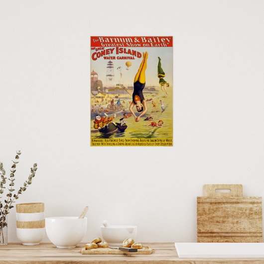 Bailey Circus - Circa 1900 Poster (Küche)