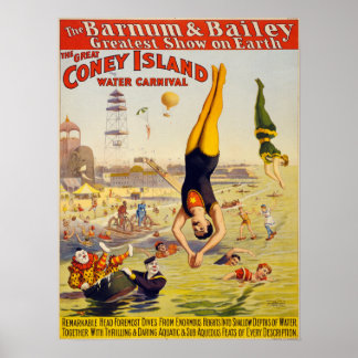 Bailey Circus - Circa 1900 Poster