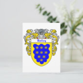Bailey Coat of Arms (Mantled) Postkarte (Stehend Vorderseite)