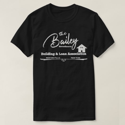 Bailey Gebäude and Loan Es ist ein wunderbares Leb T-Shirt (Design vorne)
