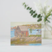Bailey Island Fisherman's Shed Postkarte (Stehend Vorderseite)