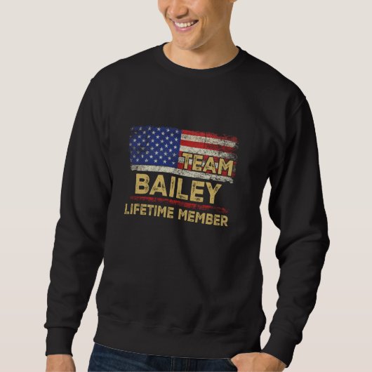 Bailey Nachname Shirt Team Bailey Lifetime Mitglie (Vorderseite)