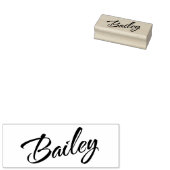 Bailey name cursive dekorative Skript-Schriftart Gummistempel (Stempel)
