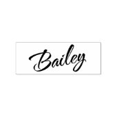 Bailey name cursive dekorative Skript-Schriftart Gummistempel (Prägung)