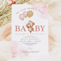 BAILEY Pink Bearly Wait Teddy Bear Baby Dusche